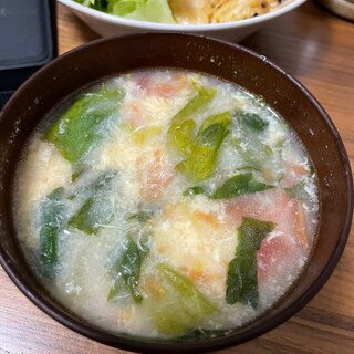 【汁物】トマたまスープ